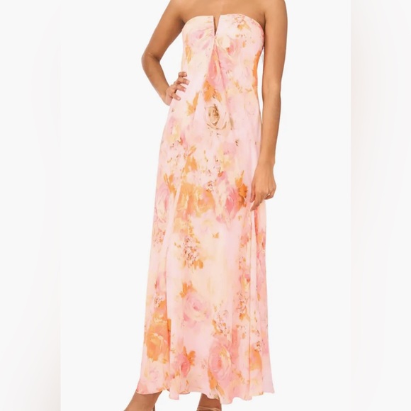 Parker Floral Strapless Maxi Dress - Picture 1 of 3